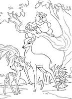 kolorowanki Bambi Disney malowanki do wydruku numer 21